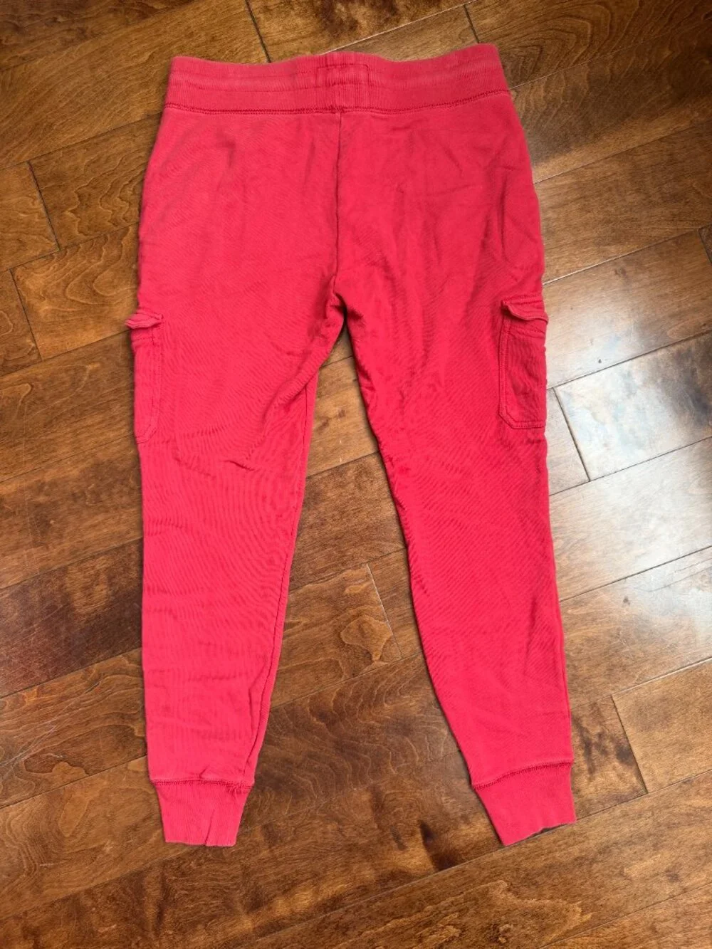 True Religion Cargo Jogger Sweatpants, Red Cotton 34x28